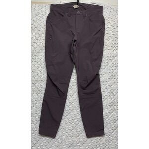 Duluth trading Cargo Pants Women Sz 8 Short Purple Nylon Blend Hiking Activewear